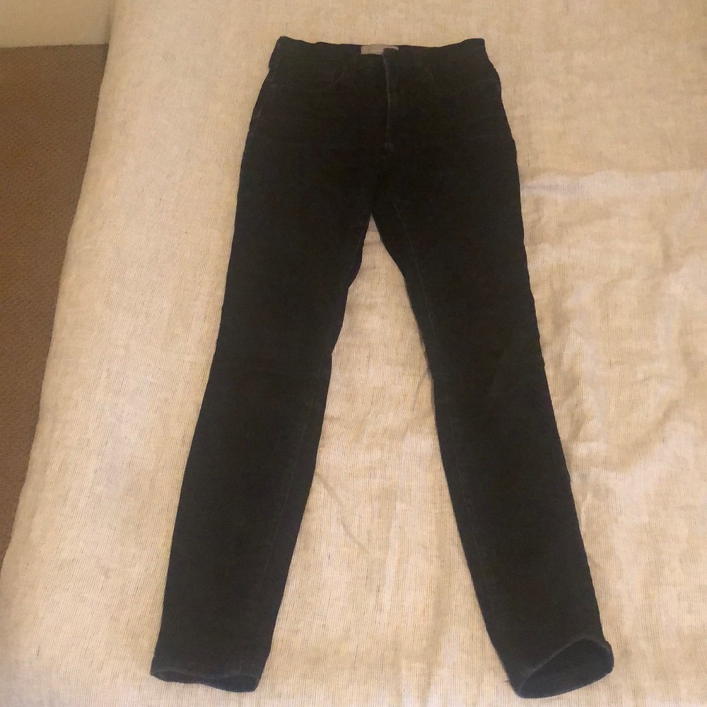 Everlane black high rise dark skinny jeans - 28 tall